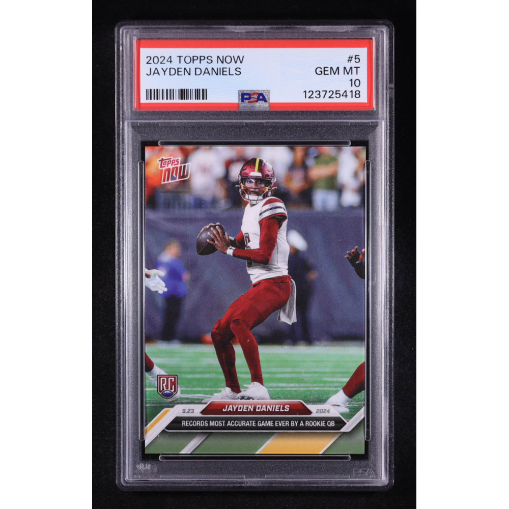 Jayden Daniels 2024 Topps Now #5 RC (PSA 10) at PristineAuction.com