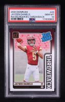 Jayden Daniels 2024 Panini Donruss Rated Rookies Throwback #43 RC (PSA 10) at PristineAuction.com