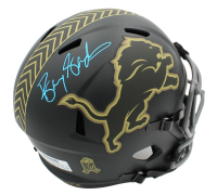 Barry Sanders Signed Lions Full-Size Salute to Service Alternate Speed Helmet (Schwartz) at PristineAuction.com