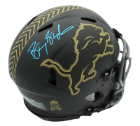 Barry Sanders Signed Lions Full-Size Authentic On-Field Salute to Service Alternate Speed Helmet (Schwartz) at PristineAuction.com
