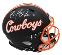 Barry Sanders Signed Oklahoma State Cowboys Full-Size Authentic On-Field Speed Helmet (Schwartz) at PristineAuction.com