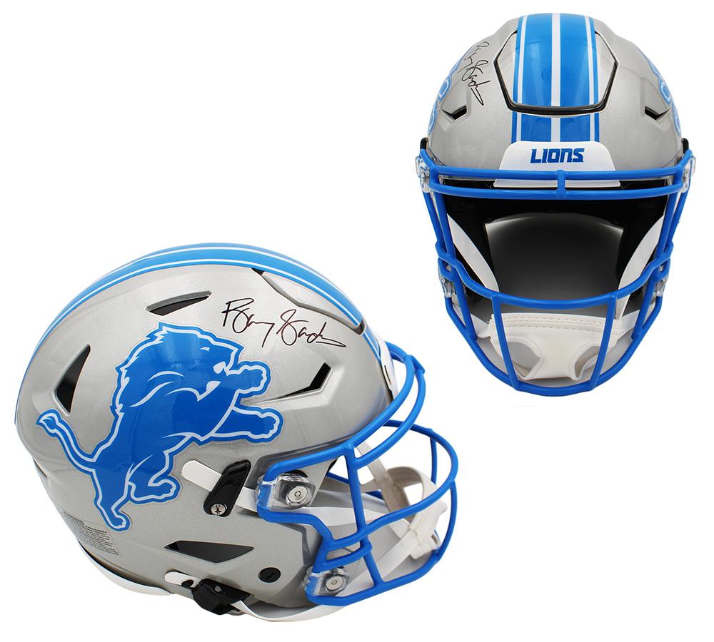 Barry Sanders Signed Lions Full-Size Authentic On-Field Speedflex Helmet (Schwartz) at PristineAuction.com Barry Sanders Signed Lions Full-Size Authentic On-Field Speedflex Helmet (Schwartz) at PristineAuction.com
