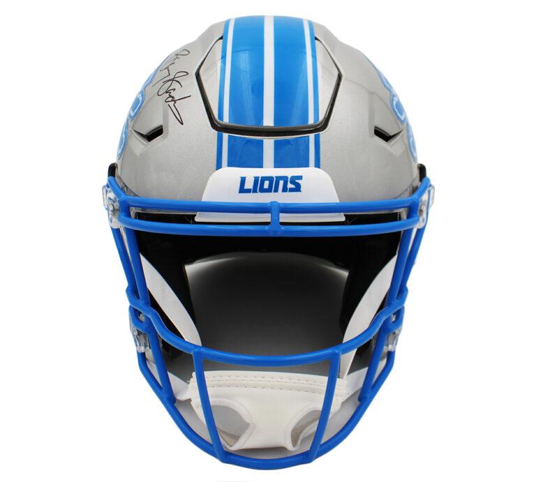 Barry Sanders Signed Lions Full-Size Authentic On-Field Speedflex Helmet (Schwartz) at PristineAuction.com Barry Sanders Signed Lions Full-Size Authentic On-Field Speedflex Helmet (Schwartz) at PristineAuction.com