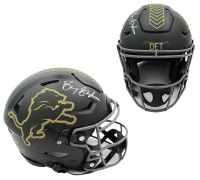 Barry Sanders Signed Lions Full-Size Authentic On-Field Salute to Service Alternate Speedflex Helmet (Schwartz) at PristineAuction.com
