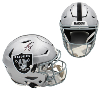 Ashton Jeanty Signed Raiders Full-Size Authentic On-Field Speedflex Helmet (Beckett) at PristineAuction.com