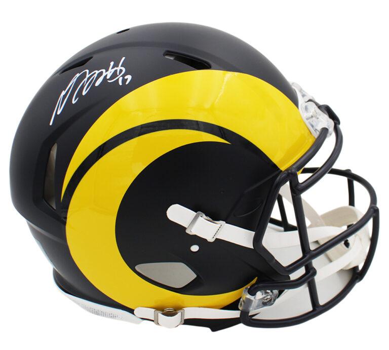 Davante Adams Signed Rams Full-Size Authentic On-Field Rivalries Alternate Speed Helmet (Beckett) at PristineAuction.com Davante Adams Signed Rams Full-Size Authentic On-Field Rivalries Alternate Speed Helmet (Beckett) at PristineAuction.com