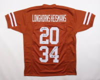 Ricky Williams & Earl Campbell Signed Jersey Inscribed "HT 98" & "HT 77" (Beckett) at PristineAuction.com