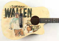 Morgan Wallen Guitar with Signed Custom Insert Pickguard (ACOA) at PristineAuction.com