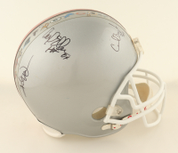 NFL Hall of Famers & Greats | Full-Size Teams NFL Teams Logo Helmet Signed by (5) with Kurt Warner, Marshall Faulk (JSA) at PristineAuction.com