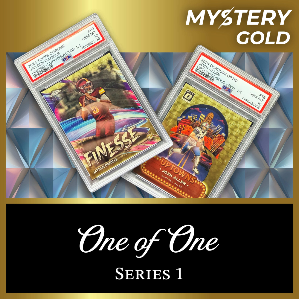 Mystery Gold Presents One Of One Mystery Box / Pack - Contains (1) #1/1 PSA/BGS/CGC/SGC Gem Mint Or Pristine! at PristineAuction.com