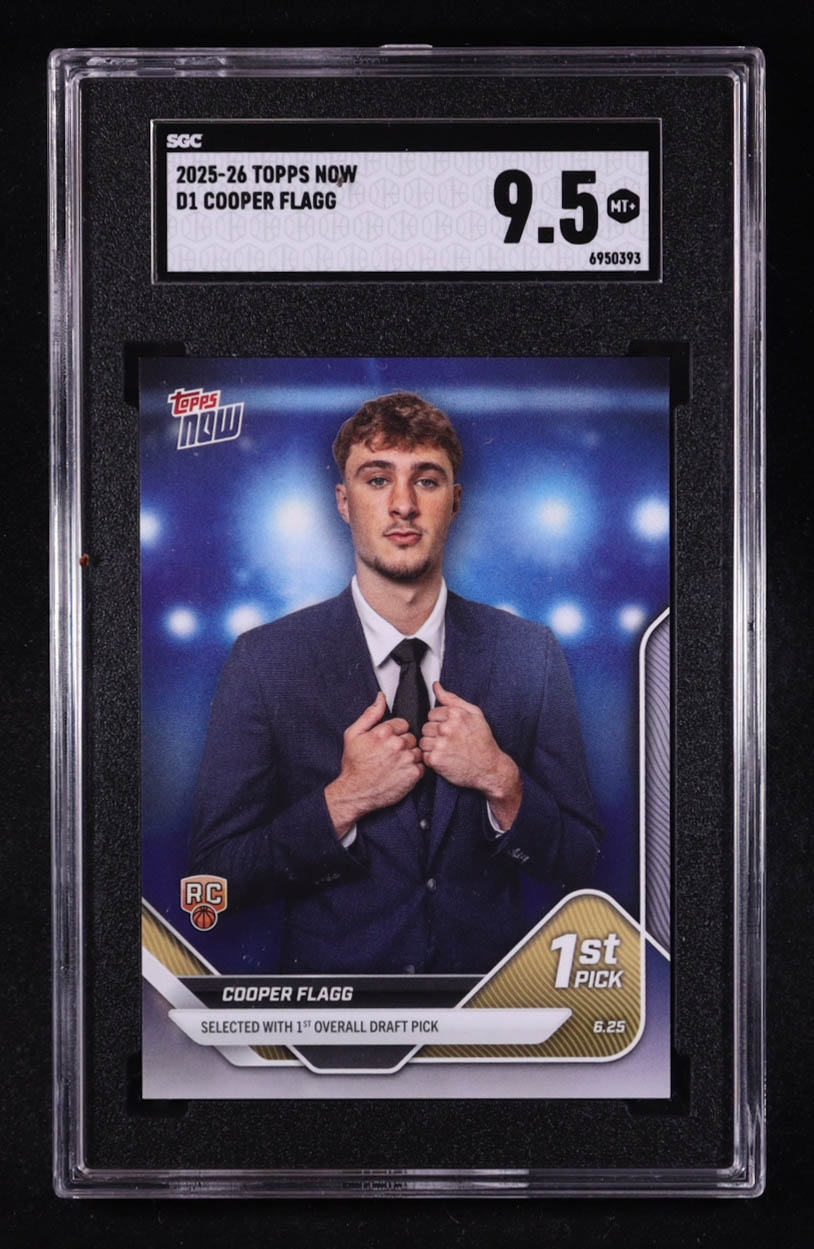 Cooper Flagg 2025-26 Topps Now #51 RC (SGC 9.5) at PristineAuction.com Cooper Flagg 2025-26 Topps Now #51 RC (SGC 9.5) at PristineAuction.com
