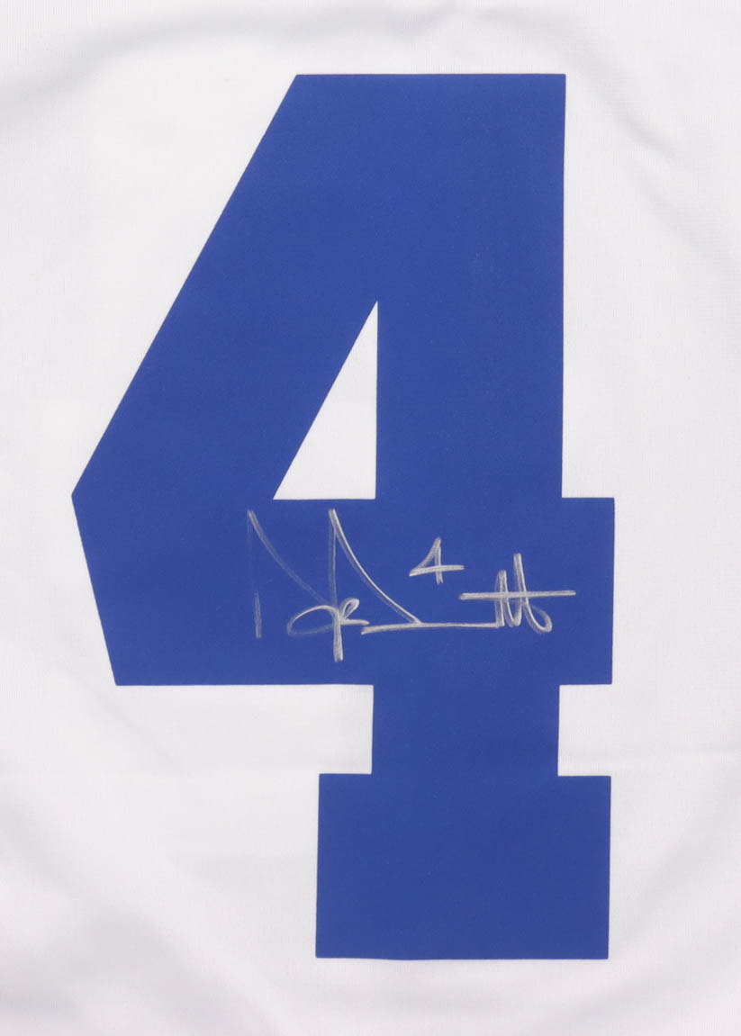 Dak Prescott Signed Cowboys Nike Authentic Jersey (Beckett) at PristineAuction.com Dak Prescott Signed Cowboys Nike Authentic Jersey (Beckett) at PristineAuction.com