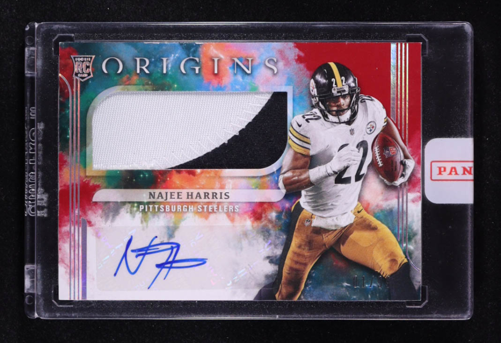 Najee Harris 2021 Panini Origins Red #159 Jersey Autograph EXCH RC #1/99