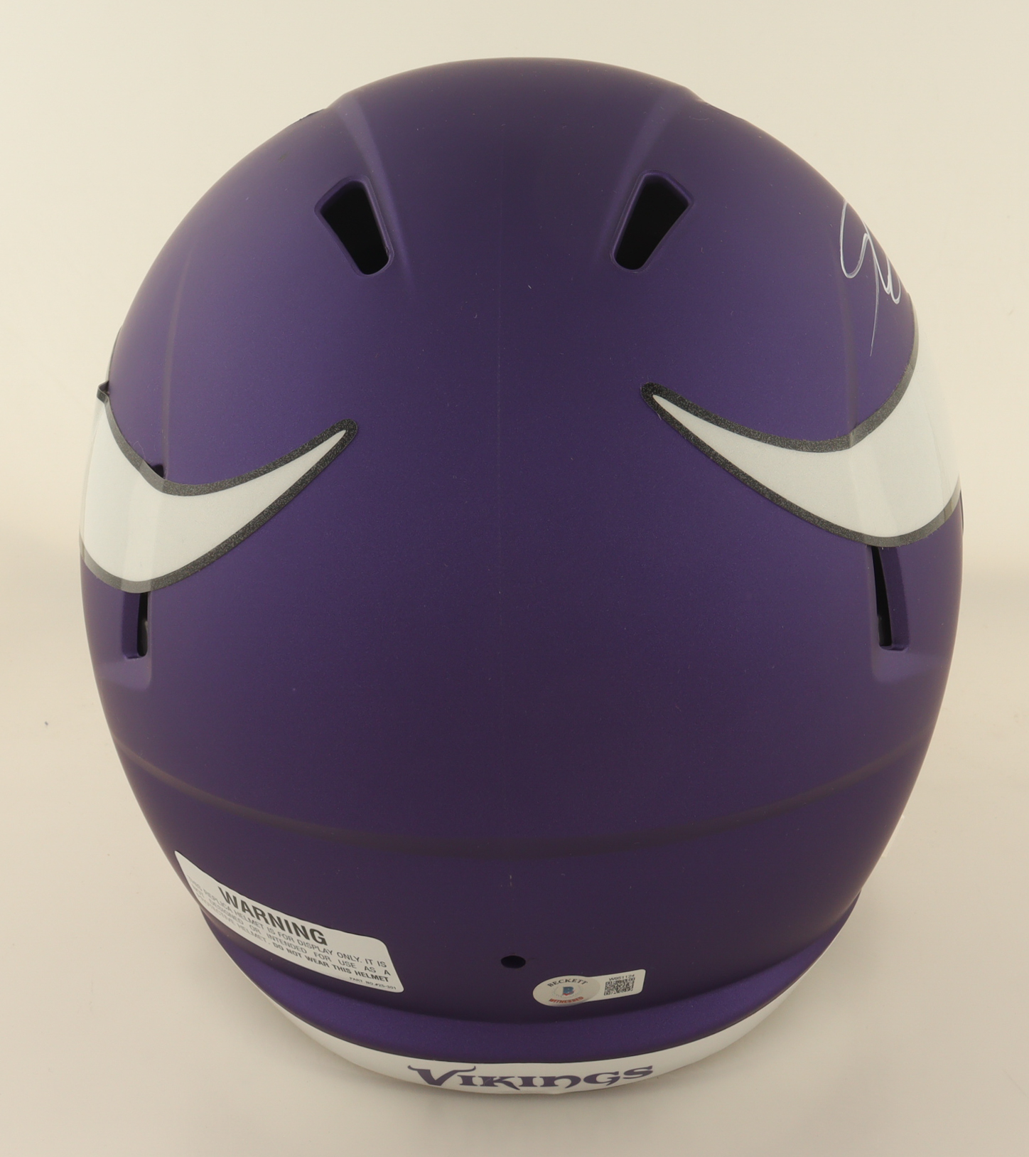 Jordan Addison Signed Vikings Full-Size Speed Helmet (Beckett) at PristineAuction.com Jordan Addison Signed Vikings Full-Size Speed Helmet (Beckett) at PristineAuction.com