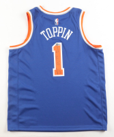 Obi Toppin Signed Knicks Nike Authentic Jersey Inscribed "Go Knicks!" & "Hometown Kids!" (Beckett) at PristineAuction.com