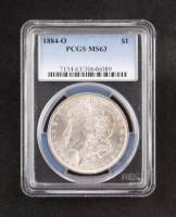1884-O Morgan Silver $1 Dollar (PCGS MS63) at PristineAuction.com