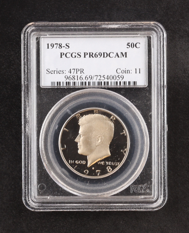 1978-S Kennedy Half Dollar - Deep Cameo Proof (PCGS PR69DCAM) at PristineAuction.com 1978-S Kennedy Half Dollar - Deep Cameo Proof (PCGS PR69DCAM) at PristineAuction.com