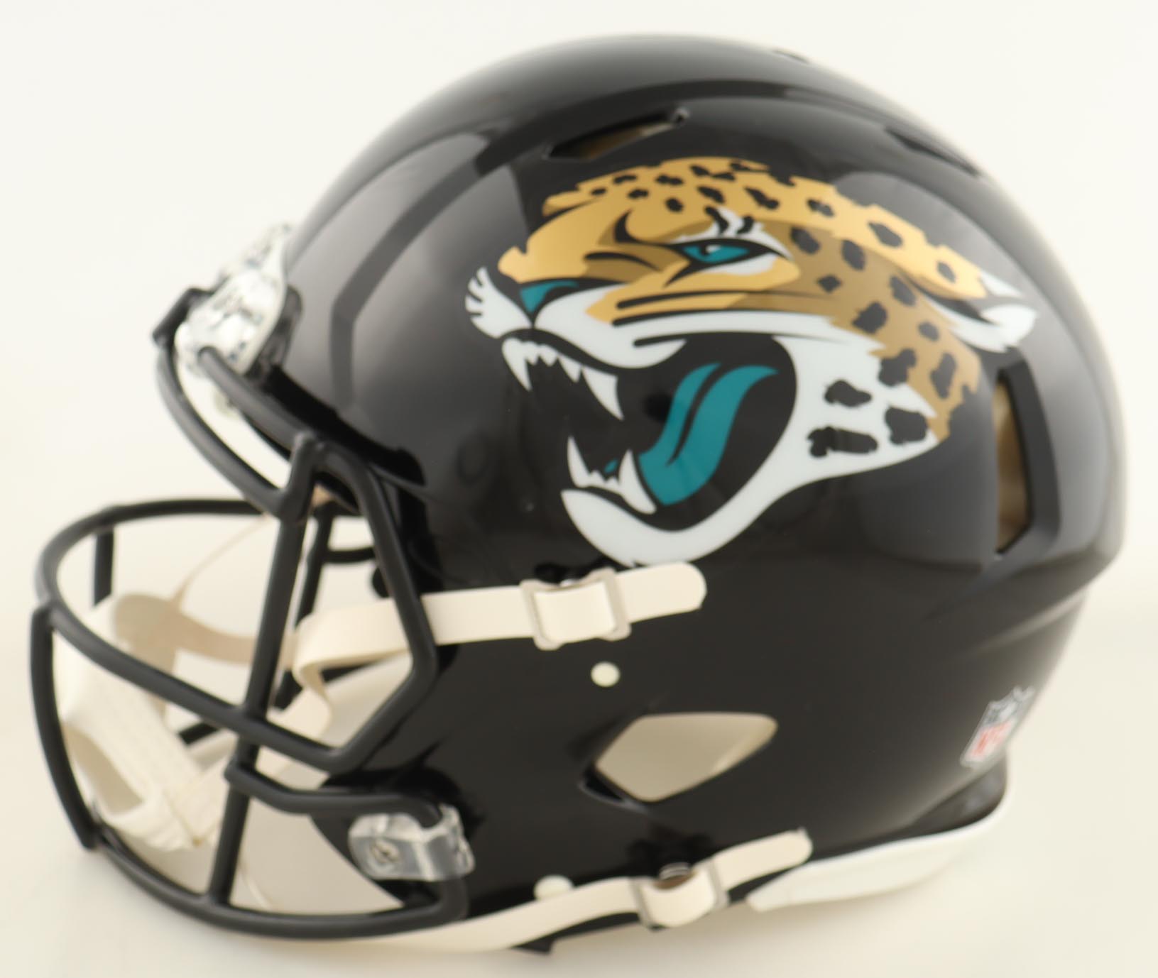 Mark Brunell Signed Jaguars Full-Size Authentic On-Field Speed Helmet (JSA) at PristineAuction.com Mark Brunell Signed Jaguars Full-Size Authentic On-Field Speed Helmet (JSA) at PristineAuction.com