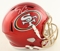 Trey Lance Signed 49ers Full-Size Flash Alternate Speed Helmet (Beckett) at PristineAuction.com