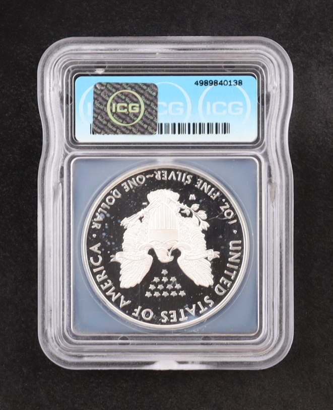 2021-(W) Proof American $1 Dollar Silver Eagle - Congratulations Set (ICG PR69 DCAM) at PristineAuction.com 2021-(W) Proof American $1 Dollar Silver Eagle - Congratulations Set (ICG PR69 DCAM) at PristineAuction.com