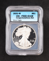 2021-(W) Proof American $1 Dollar Silver Eagle - Congratulations Set (ICG PR69 DCAM) at PristineAuction.com