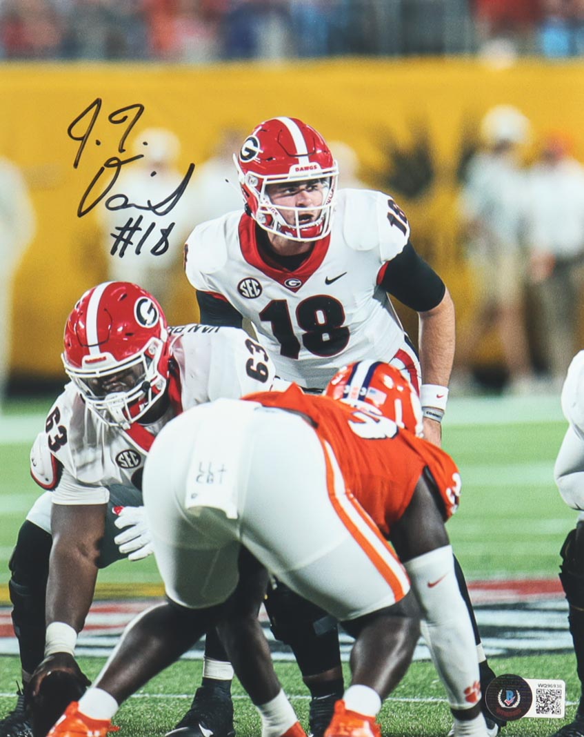 JT Daniels Signed Georgia Bulldogs 8x10 Photo (Beckett) at PristineAuction.com JT Daniels Signed Georgia Bulldogs 8x10 Photo (Beckett) at PristineAuction.com
