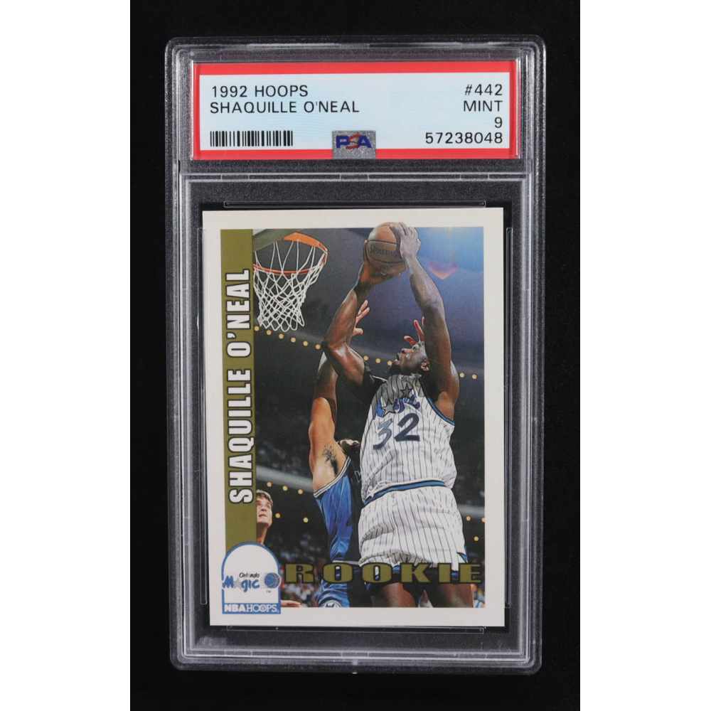 Shaquille O'Neal 1992 NBA Hoops #442 RC (PSA 9) at PristineAuction.com