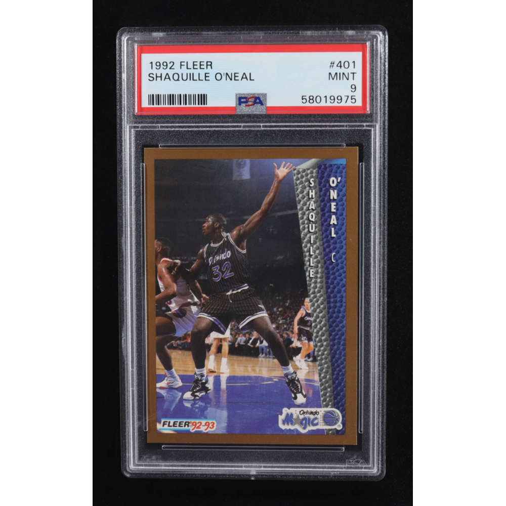 Shaquille O'Neal 1992 Fleer #401 RC (PSA 9) at PristineAuction.com