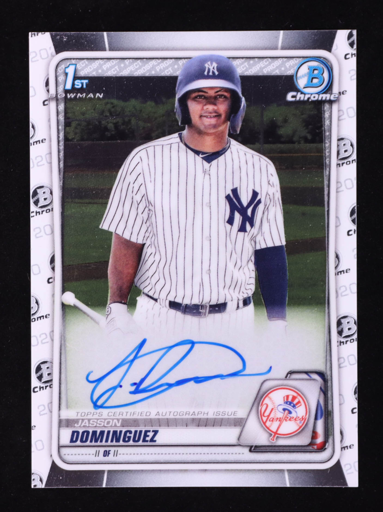 Jasson Dominguez 2020 Bowman Chrome Prospect Autographs #CPAJDO RC