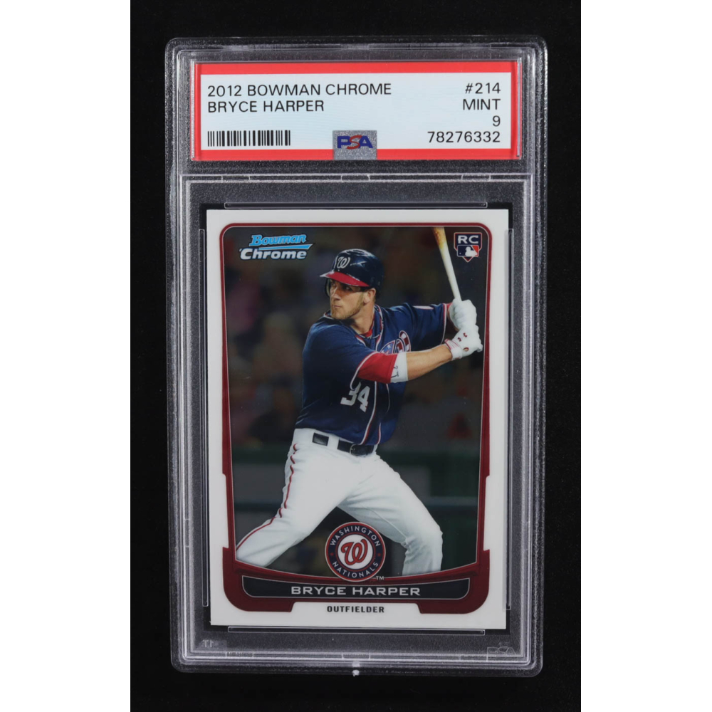 Bryce Harper 2012 Bowman Chrome #214 RC (PSA 9) at PristineAuction.com