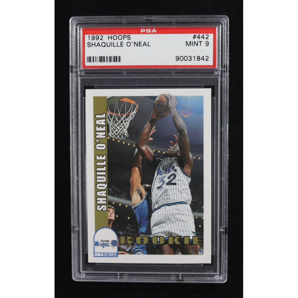 Shaquille O'Neal 1992 NBA Hoops #442 RC (PSA 9) at PristineAuction.com