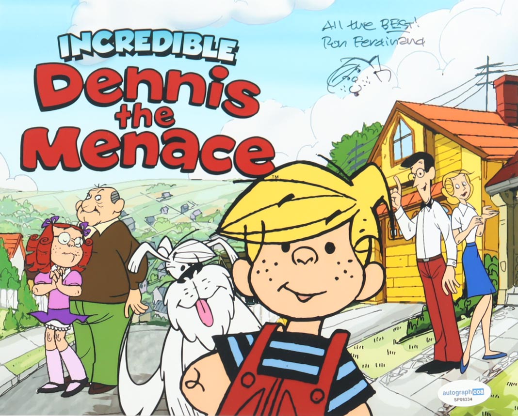 Ron Ferdinand Signed "Dennis the Menace" 8x10 Photo Inscribed "All The Best!" with Hand-Drawn Sketch (ACOA) at PristineAuction.com Ron Ferdinand Signed "Dennis the Menace" 8x10 Photo Inscribed "All The Best!" with Hand-Drawn Sketch (ACOA) at PristineAuction.com