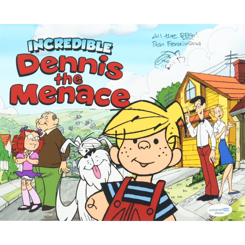 Ron Ferdinand Signed "Dennis the Menace" 8x10 Photo Inscribed "All The Best!" with Hand-Drawn Sketch (ACOA) at PristineAuction.com