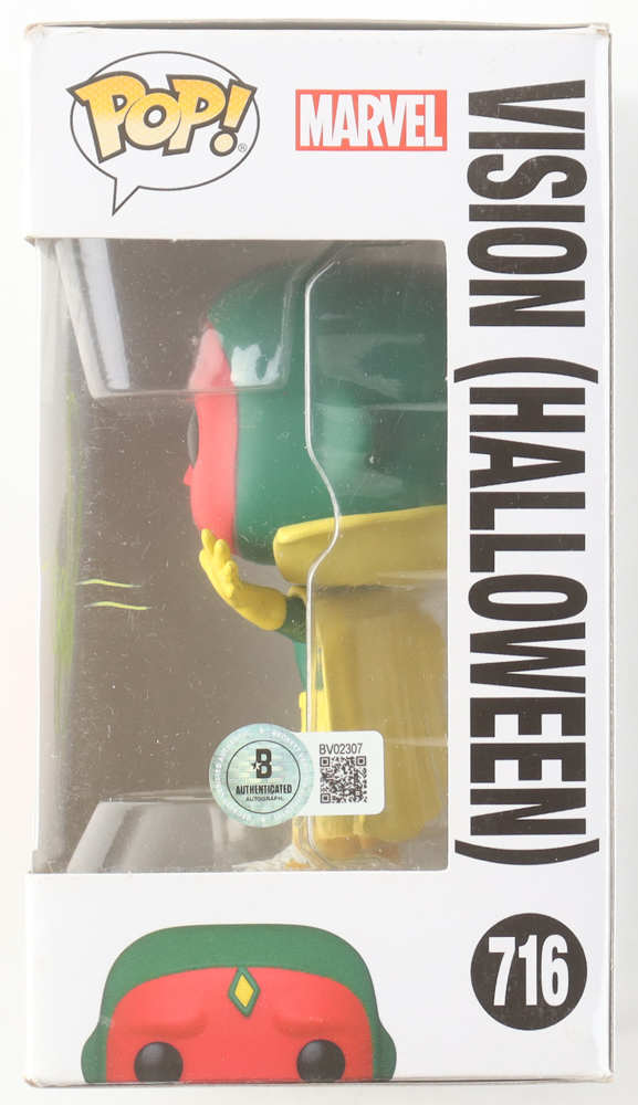 Paul Bettany Signed "Wanda Vision" #716 Vision (Halloween) Funko Pop! Vinyl Figure (Beckett) at PristineAuction.com Paul Bettany Signed "Wanda Vision" #716 Vision (Halloween) Funko Pop! Vinyl Figure (Beckett) at PristineAuction.com