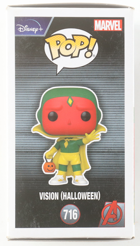 Paul Bettany Signed "Wanda Vision" #716 Vision (Halloween) Funko Pop! Vinyl Figure (Beckett) at PristineAuction.com Paul Bettany Signed "Wanda Vision" #716 Vision (Halloween) Funko Pop! Vinyl Figure (Beckett) at PristineAuction.com