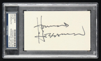 Howard Hesseman Signed Index Card (PSA) at PristineAuction.com