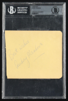 Audrey Meadows Signed Album Page Inscribed "Best Wishes" (Beckett) at PristineAuction.com