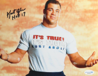 Kurt Angle Signed 8x10 Photo Inscribed "HOF 17" (ACOA) at PristineAuction.com