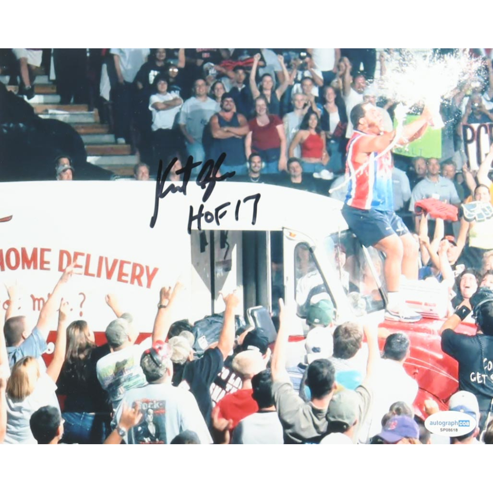 Kurt Angle Signed WWE 8x10 Photo Inscribed "HOF 17" (ACOA) at PristineAuction.com