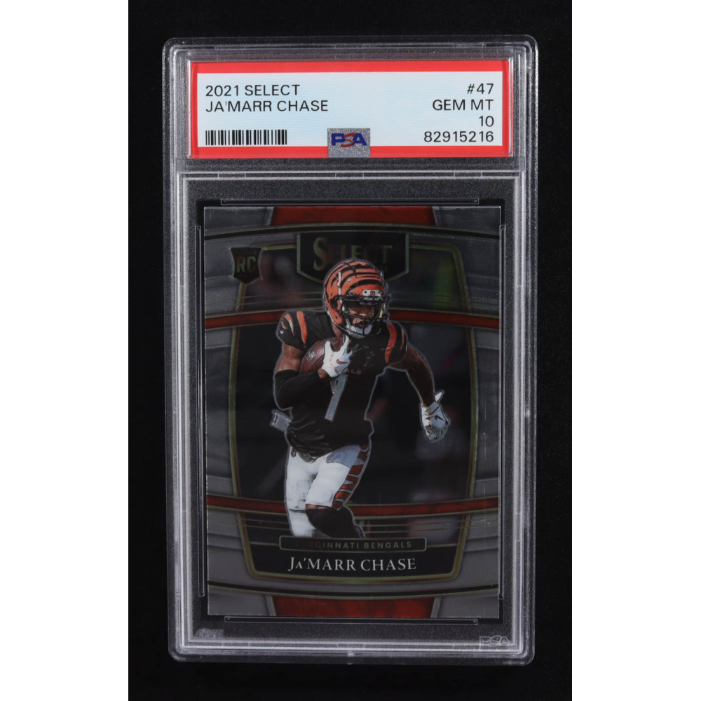 Ja'Marr Chase 2021 Panini Select #47 RC (PSA 10) at PristineAuction.com