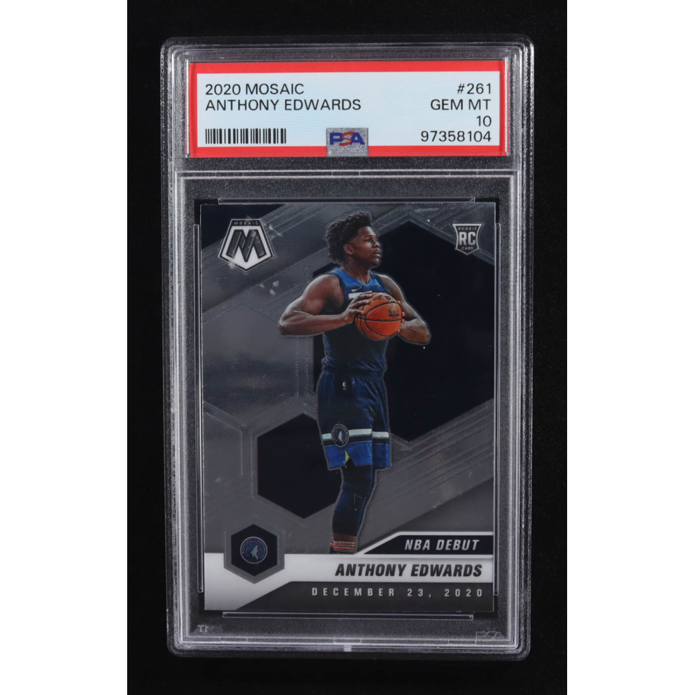 Anthony Edwards 2020-21 Panini Mosaic #261 RC (PSA 10) at PristineAuction.com