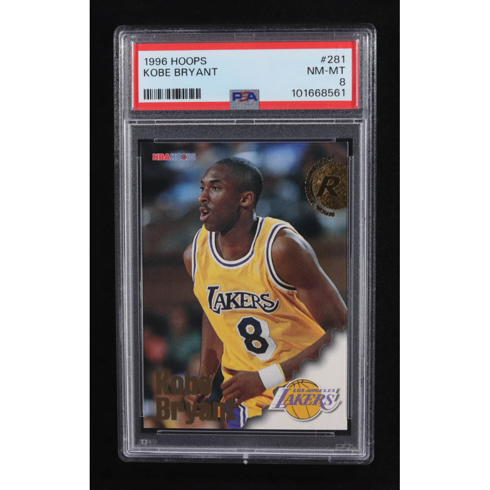 Kobe Bryant 1996 NBA Hoops #281 RC (PSA 8) at PristineAuction.com