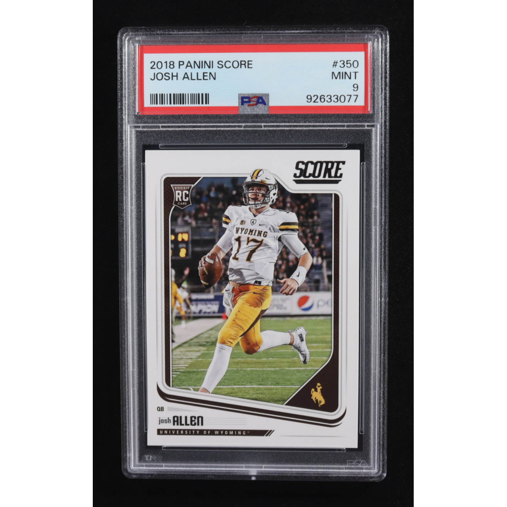Josh Allen 2018 Panini Score #350 RC (PSA 9) at PristineAuction.com