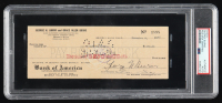 George Burns Signed 1942 Bank Check (PSA) at PristineAuction.com