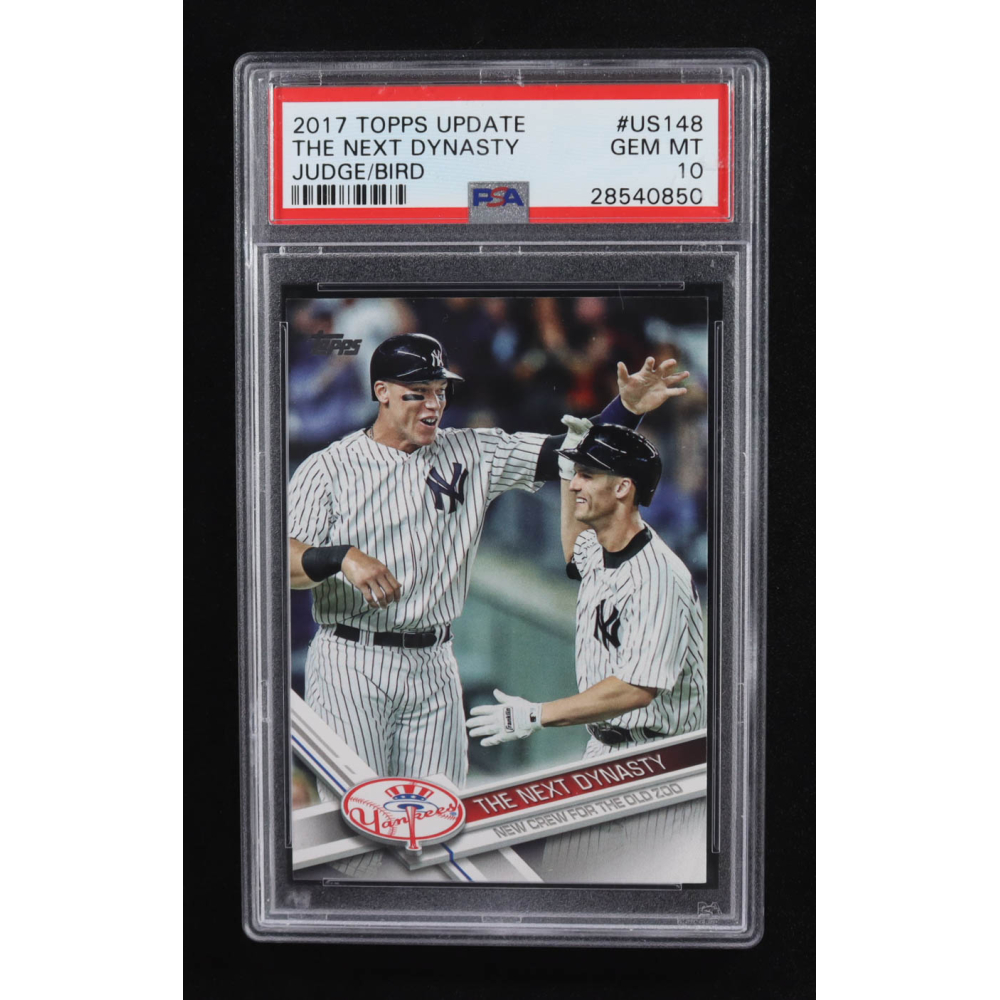 Aaron Judge / Greg Bird 2017 Topps Update The Next Dynasty #US148 RC (PSA 10) at PristineAuction.com