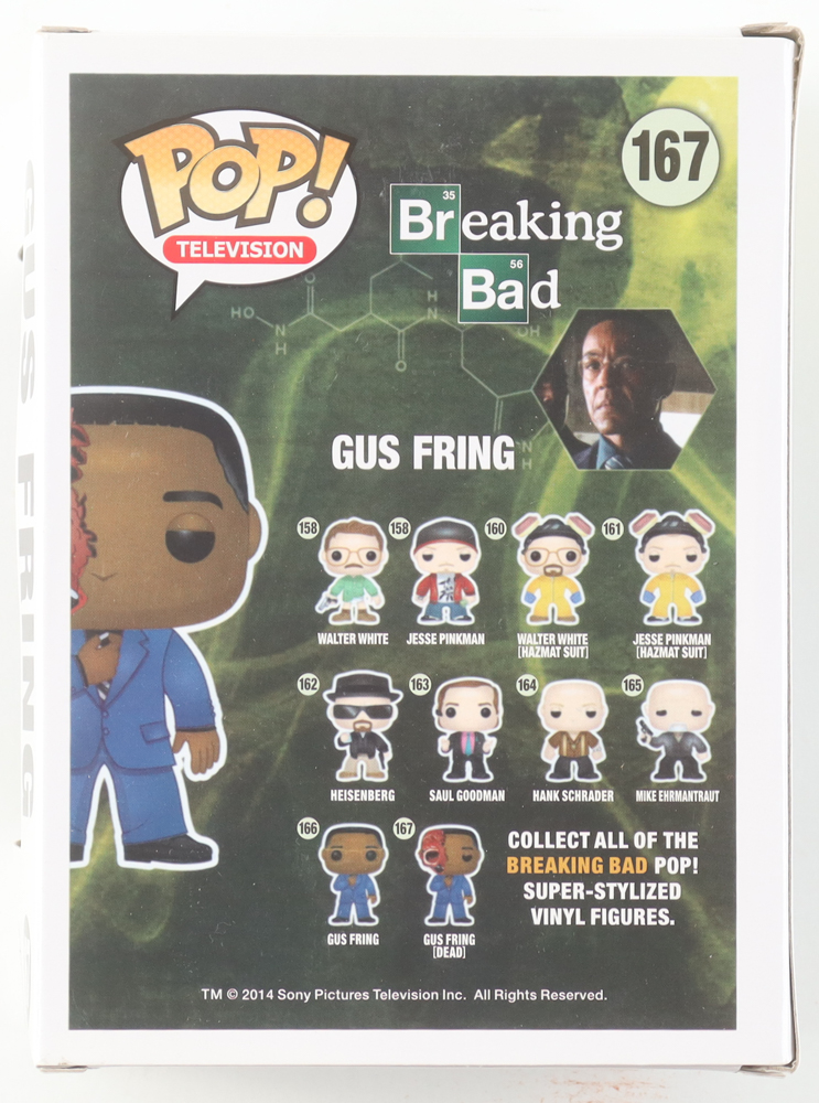 Giancarlo Esposito Signed "Breaking Bad" #167 Gus Fring Funko Pop! Vinyl Figure (Beckett) at PristineAuction.com Giancarlo Esposito Signed "Breaking Bad" #167 Gus Fring Funko Pop! Vinyl Figure (Beckett) at PristineAuction.com