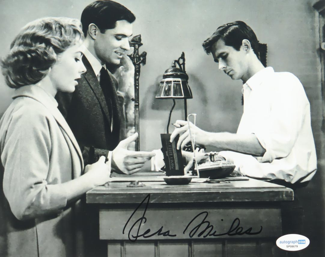 Vera Miles Signed "Psycho" 8x10 Photo (ACOA) at PristineAuction.com Vera Miles Signed "Psycho" 8x10 Photo (ACOA) at PristineAuction.com