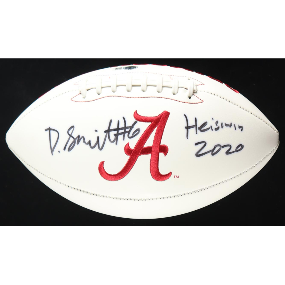 DeVonta Smith Signed Alabama Crimson Tide Logo Football Inscribed "Heisman 2020" (Beckett) at PristineAuction.com