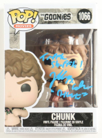 Jeff Cohen Signed "The Goonies" #1066 Chunk Funko Pop! Vinyl Figure Inscribed "'Chunk'" & "Truffle Shuffle!" (Beckett) at PristineAuction.com
