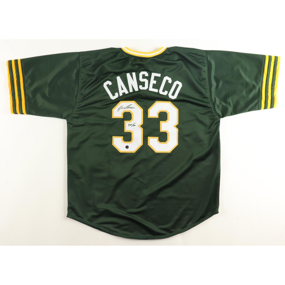 Jose Canseco Signed Jersey Inscribed "40/40" (AWM) at PristineAuction.com